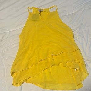 Yellow ruffle paper dolls blouse
